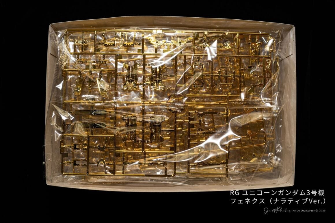 因為大多數是電鍍零件，這次萬代很細心地把每份金色零件都分開包裝，避免電鍍漆面因為互相摩擦碰撞損傷。