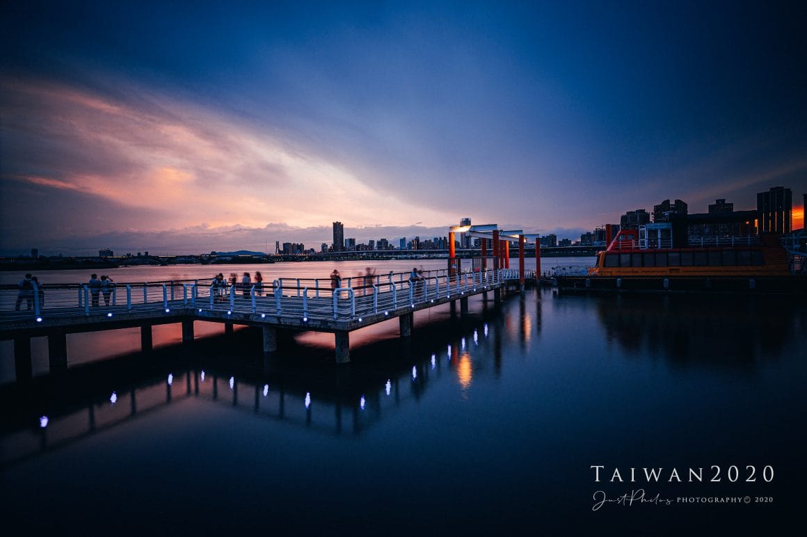 大稻埕碼頭日落時刻