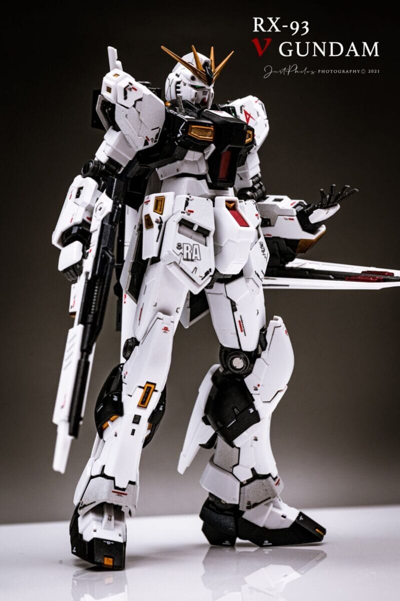 [開箱] RG RX-93 ν(Nu) 牛鋼彈噴漆組裝心得 - 相機旅圖