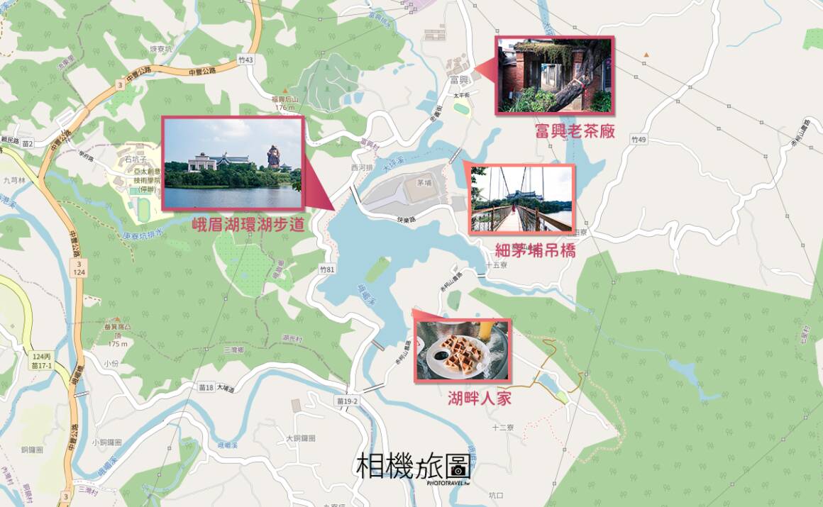 峨眉一日遊地圖