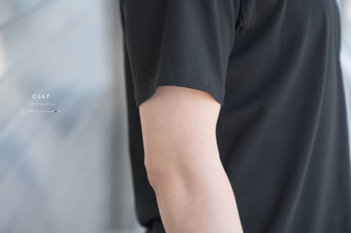 C.L.A.P的袖口具有修飾感的效果，可以讓手臂線條的視覺感更好。