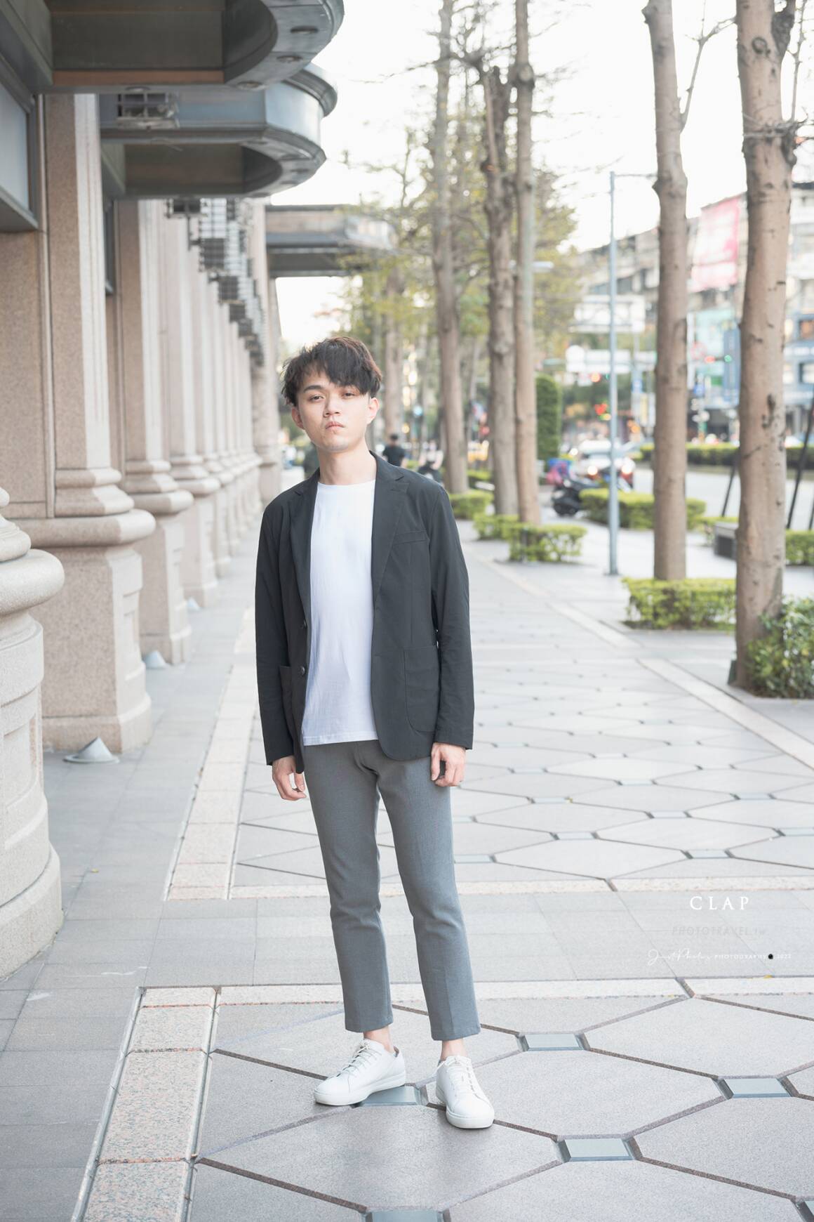 [穿搭] 素T穿搭真型 | 3種 C.L.A.P品牌男生素T版型示範