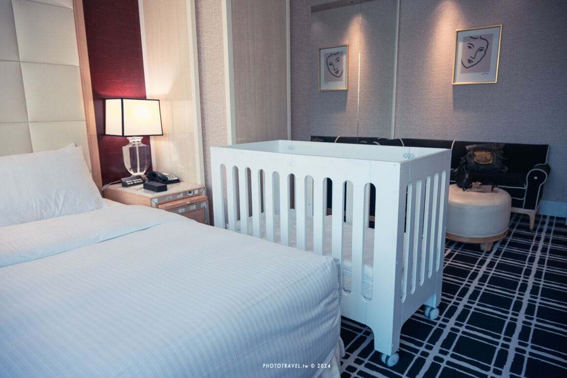 林酒店也有提供嬰兒床借用服務，是很貼心的設計。